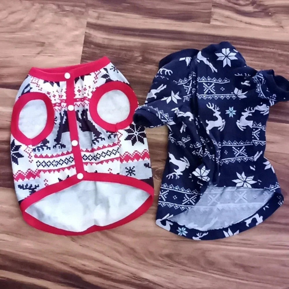 Dog Christmas pajamas. Worn once. Size small - Picture 2 of 4